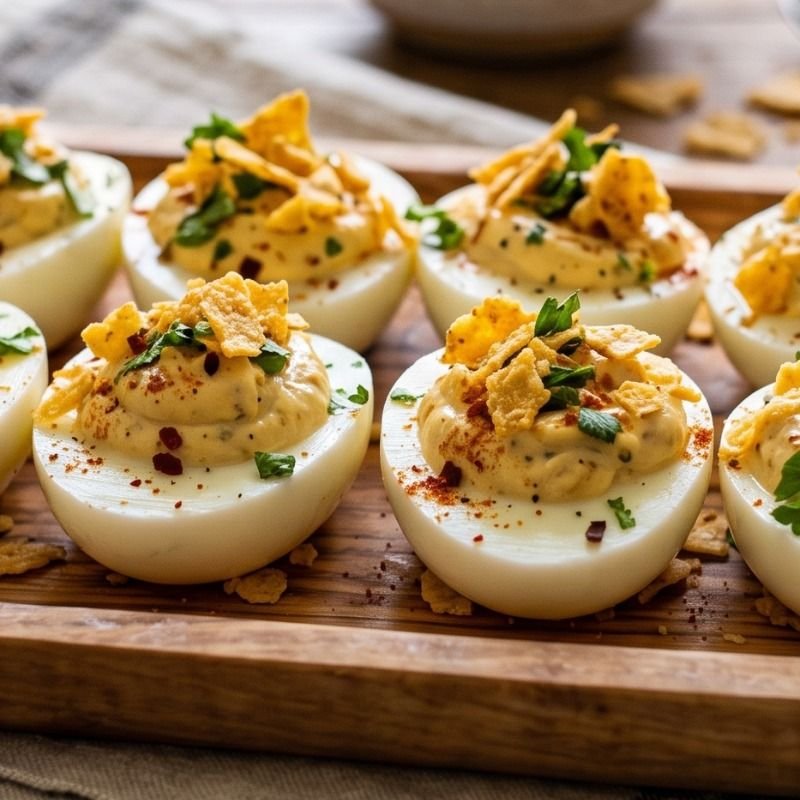Chipotle Ranch Deviled Eggs