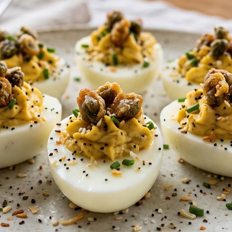 Everything Bagel Deviled Eggs