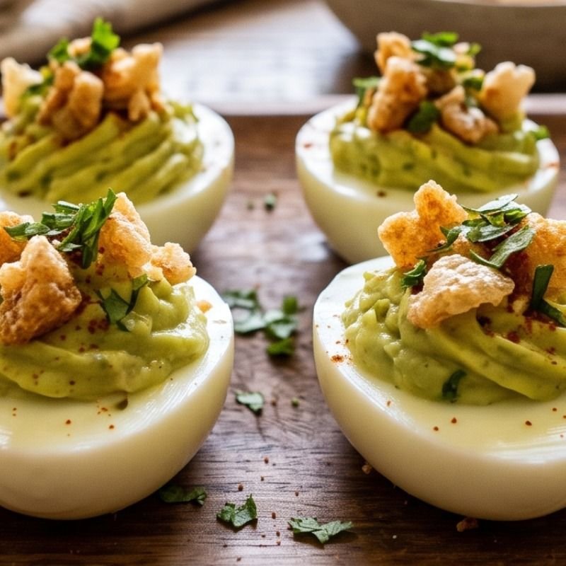 Guacamole Deviled Eggs