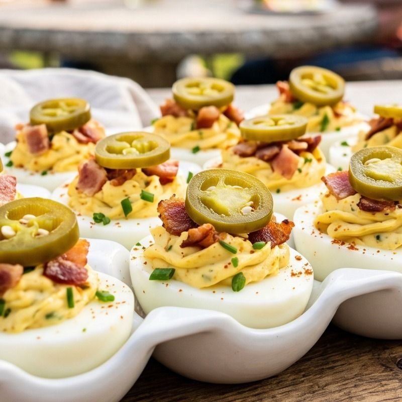 Jalapeño Popper Deviled Eggs
